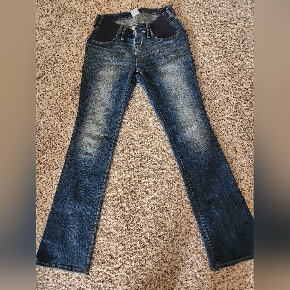 Maternity jeans Old Navy side panel